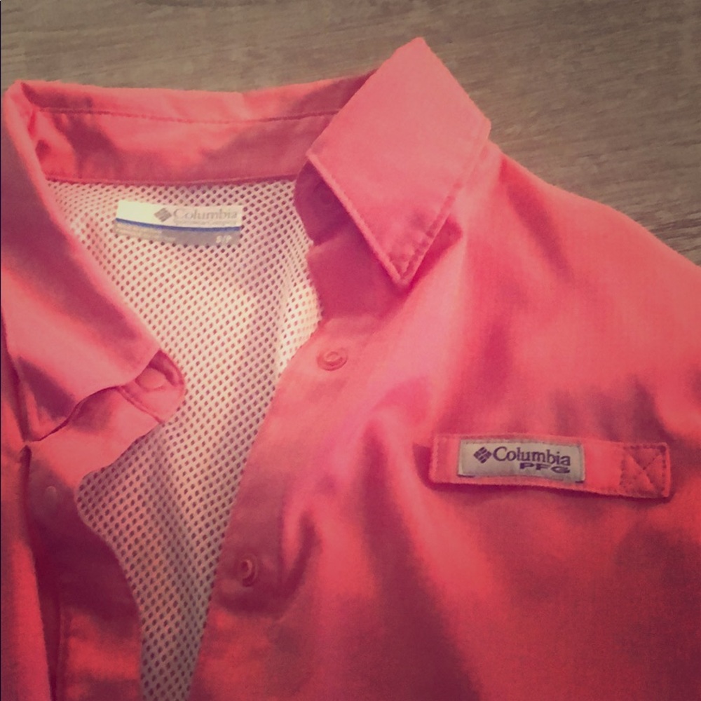 Pink Columbia-button up
